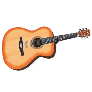 Strumming Guitar Silhouette Png Ubj PNG image