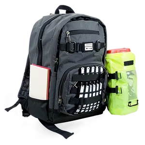 Student Backpack And Supplies PNG 05232024