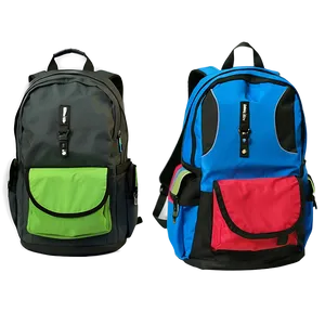 Student Backpack And Supplies PNG Mbi90