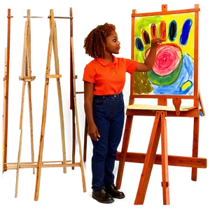 Student In Art Class PNG Qkx PNG