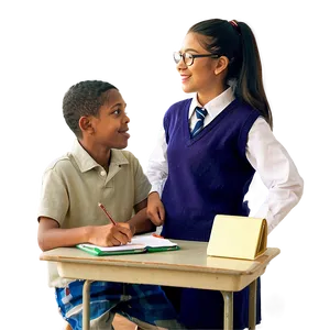 Student In Classroom PNG 93