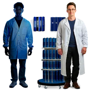 Student In Lab Coat PNG Dka PNG