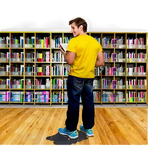 Student In Library PNG 05232024