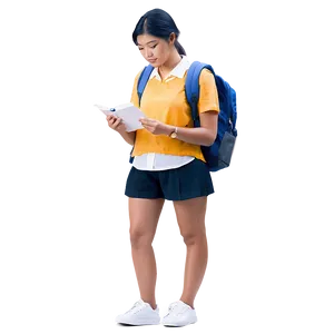 Student On Campus PNG 7
