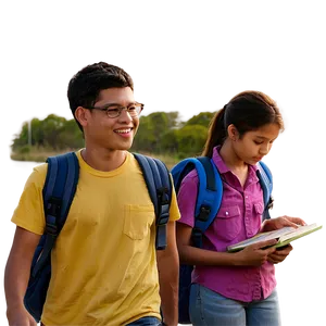 Student On Field Trip PNG Slt PNG