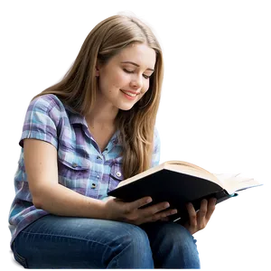 Student Reading Book PNG 05232024 PNG