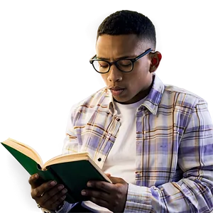 Student Reading Book Png 91 PNG image