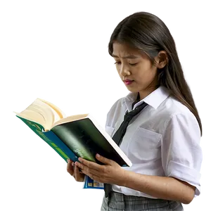 Student Reading Book PNG Qsw PNG