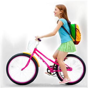 Student Riding Bike PNG 05232024 PNG