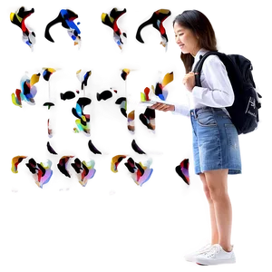 Student With Backpack PNG 89