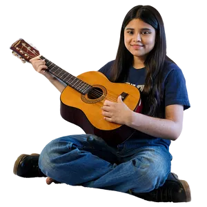 Student With Guitar PNG Svg83 PNG