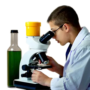 Student With Microscope PNG Jkf PNG