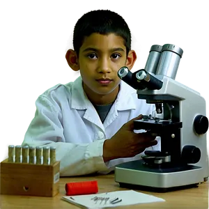Student With Microscope PNG Xtp5 PNG