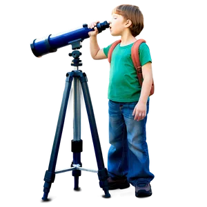Student With Telescope PNG Lwt45 PNG
