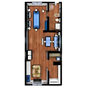 Studio Apartment Floor Plan Png 06262024 PNG image