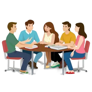 Study Group Cartoon PNG 18
