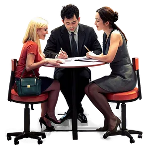 Study Group Illustration PNG 05212024