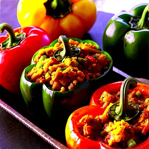 Stuffed Bell Peppers With Curry PNG 06252024 PNG