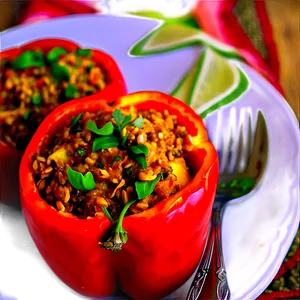 Stuffed Bell Peppers With Curry PNG Gkd