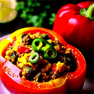 Stuffed Bell Peppers With Curry Png Rxc PNG image