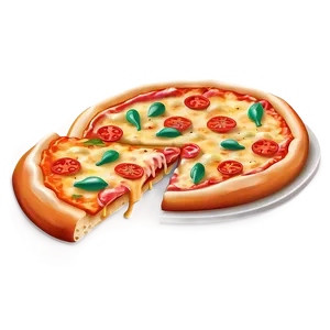 Stuffed Crust Pizza Vector PNG 06262024 PNG