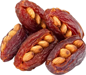 Stuffed Dateswith Almonds PNG image