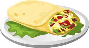 Stuffed Tacoon Plate PNG image