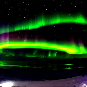 Stunning Aurora Boreal Panorama PNG 7 PNG