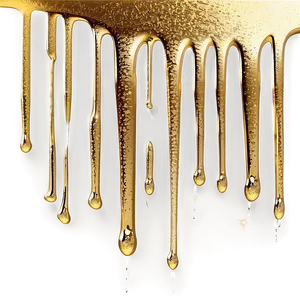 Stunning Gold Glitter Drip PNG 69 PNG