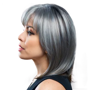 Stunning Grey Hair Shades PNG Axc PNG