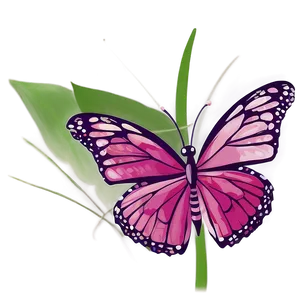 Stunning Pink Butterfly Art Png 49 PNG image