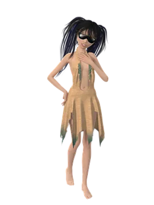 Stylish Animated Female Character