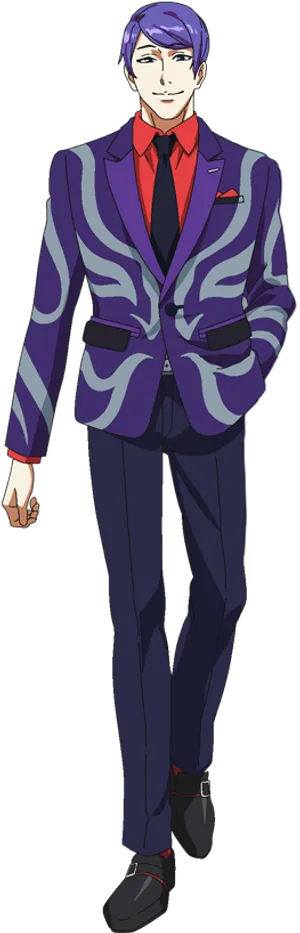 Stylish Anime Manin Suit PNG image