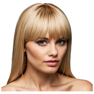 Stylish Blonde Bangs Look Png Mhl79 PNG image