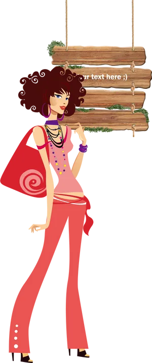Stylish Cartoon Fashion Figure