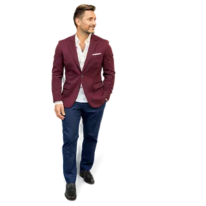 Stylish Man Suit Pose Png 06262024 PNG image