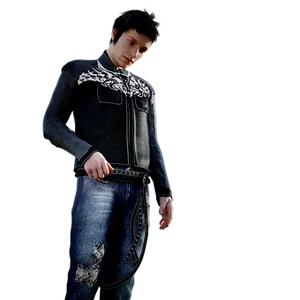 Stylish Manin Embroidered Jacketand Jeans