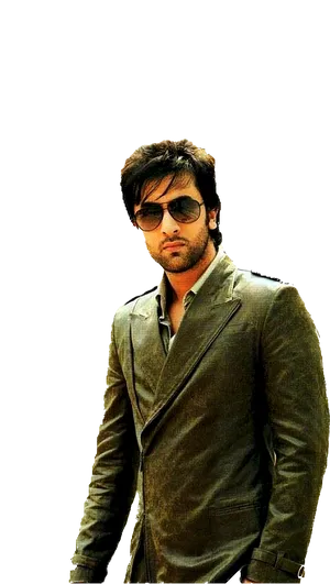 Stylish Manin Sunglassesand Suit