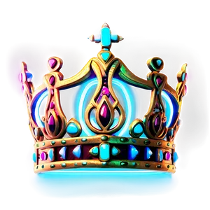 Stylish Neon Crown PNG 42 PNG