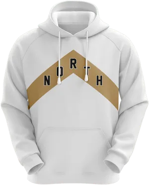 Stylish North Branded Hoodie Mockup PNG image