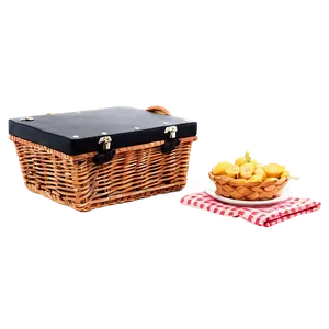 Stylish Picnic Basket Png 06122024 PNG image