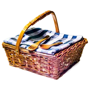 Stylish Picnic Basket PNG Jlc