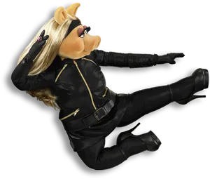 Stylish Piggyin Black Outfit