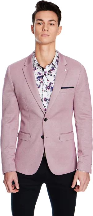 Stylish Pink Blazerfor Men PNG image