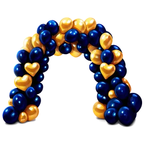 Stylish Prom Night Balloon Arch PNG 06212024 PNG