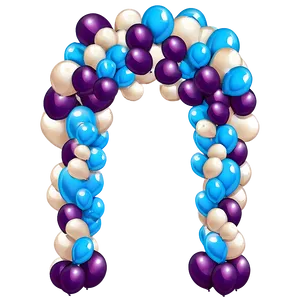 Stylish Prom Night Balloon Arch PNG 70 PNG
