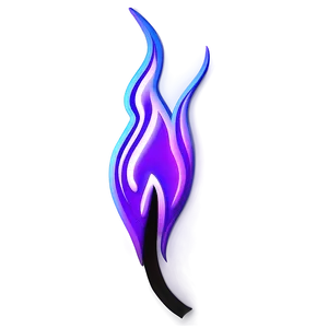 Stylish Purple Flame PNG 06272024
