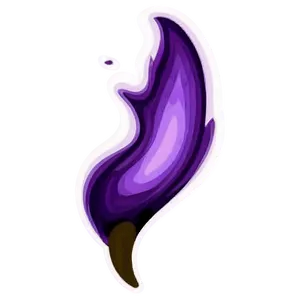 Stylish Purple Flame PNG Avu