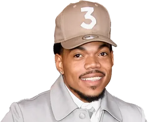 Stylish Rapperin Number3 Cap PNG image