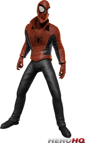 Stylish Spiderman Costume Variant PNG image